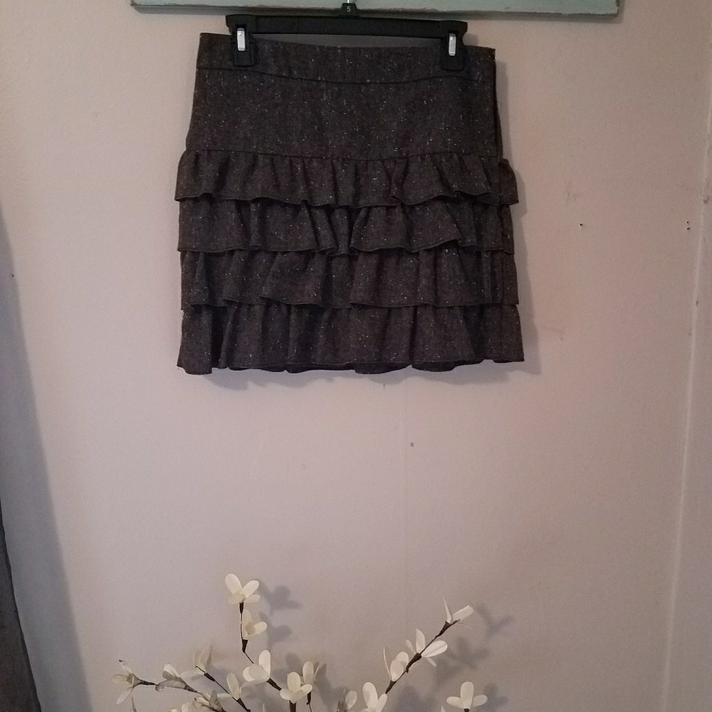 Loft Ruffle Tweed Mini skirt - Picture 3 of 3